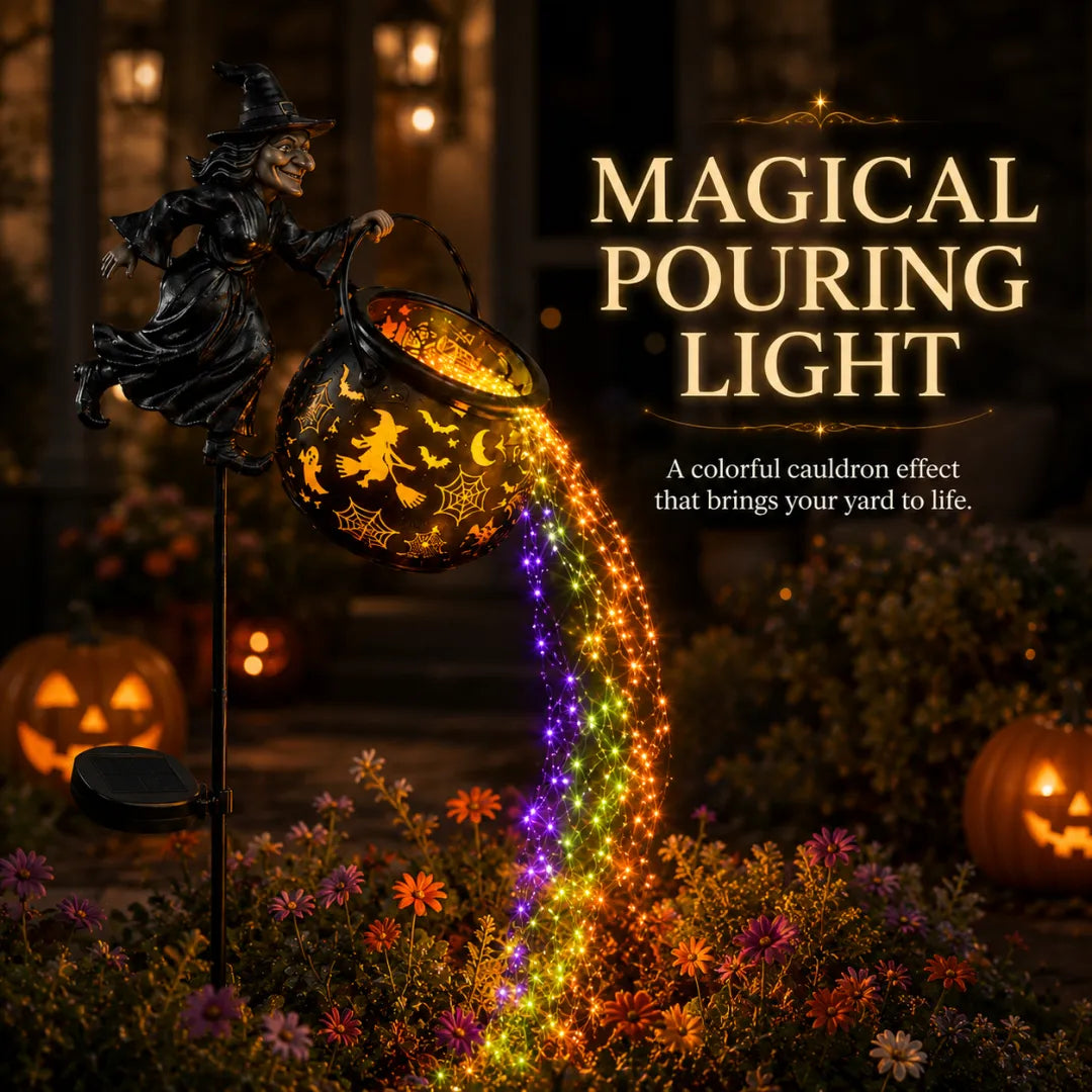Halloween Early Bird Special Sale 49% OFF-š§āāļøHalloween Witch Cauldron Garden Light
